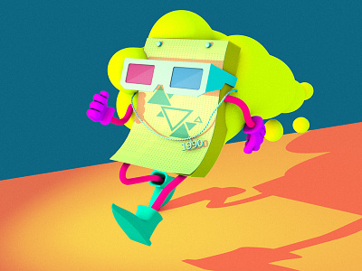 Haters gonna hate 3d 90 c4d character cinema 4d colorful hate illustration