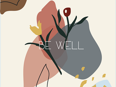Be Well abstract design graphic design icon illustration logo poster art typography vector
