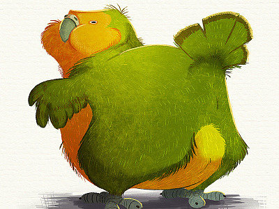 Big Booty 'Po bird kakapo parrot