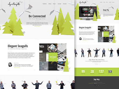 Elegant Seagulls - Home agency design elegant seagulls firm portfolio redesign responsive studio ui web website