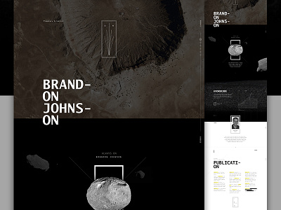 Brand On Full art direction creative direction design im jack dusty monospaced science space tech typography ux web