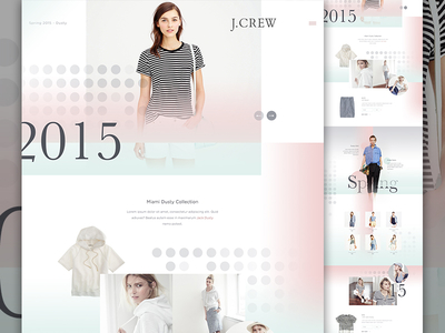 J.Crew art direction collection dots e-commerce ecommerce fashion gradient im jack dusty jcrew store womens