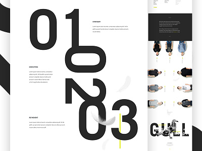 About Seagulls agency collage team type typography ui ui design website