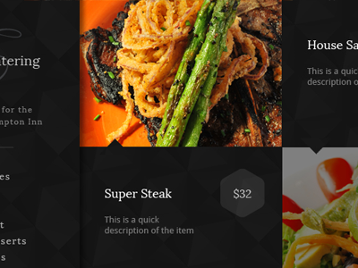 Catering E-commerce Website by Ben Johnson on Dribbble