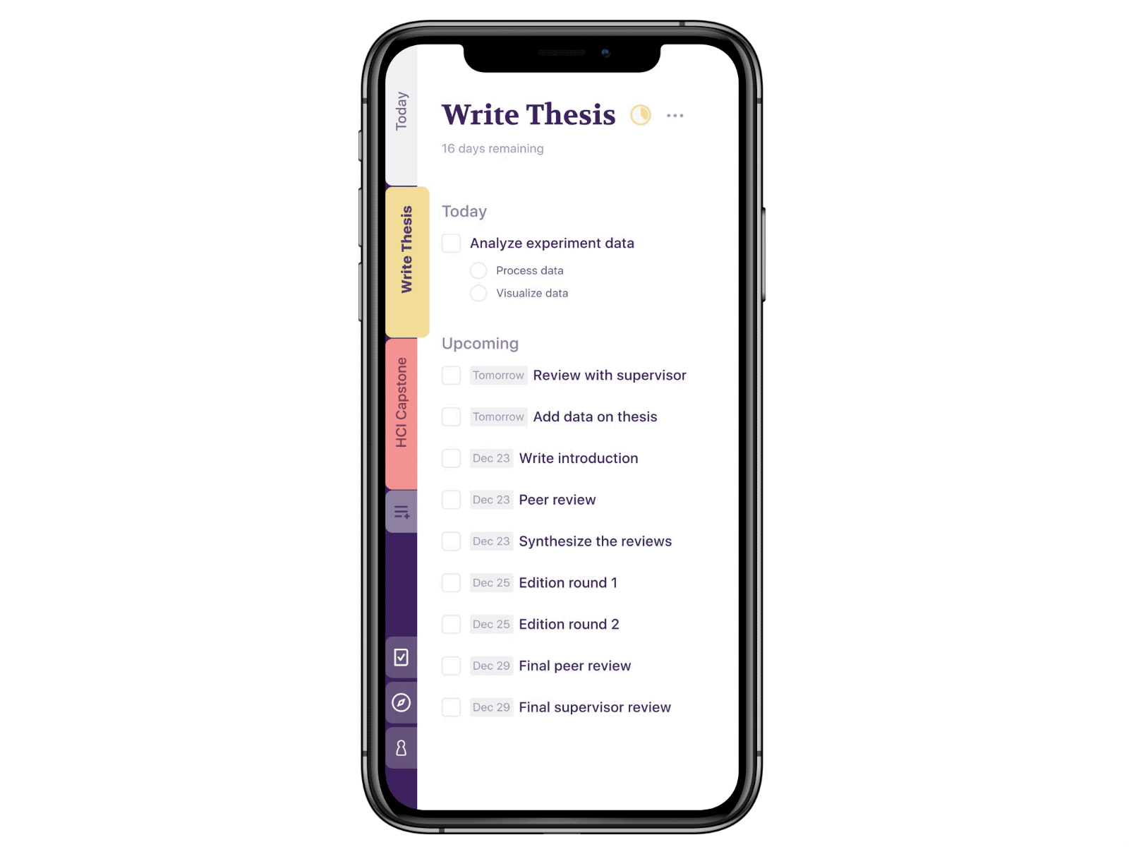 GoalKeeper App Interaction Design: Merging Tasks to One animation app design interaction design task management ui ux