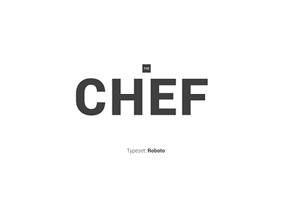 The Chief Chef design illustration typography