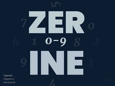ZeroToNine branding illustration typography
