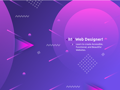 Geometric Graphic for YouTube Channel Art branding design flat geometric graphic design illustration typography vector web