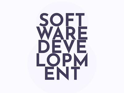 Software Development design illustration typography