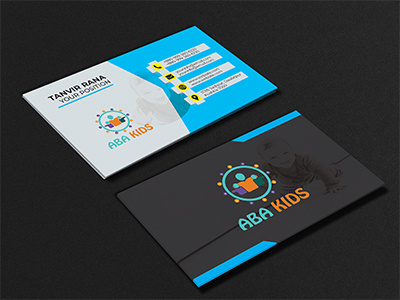 New logo an business card design package. black blue business card clean color colorful colour colourful corporate creative design elegant mono name card orange pattern pink print pro professional