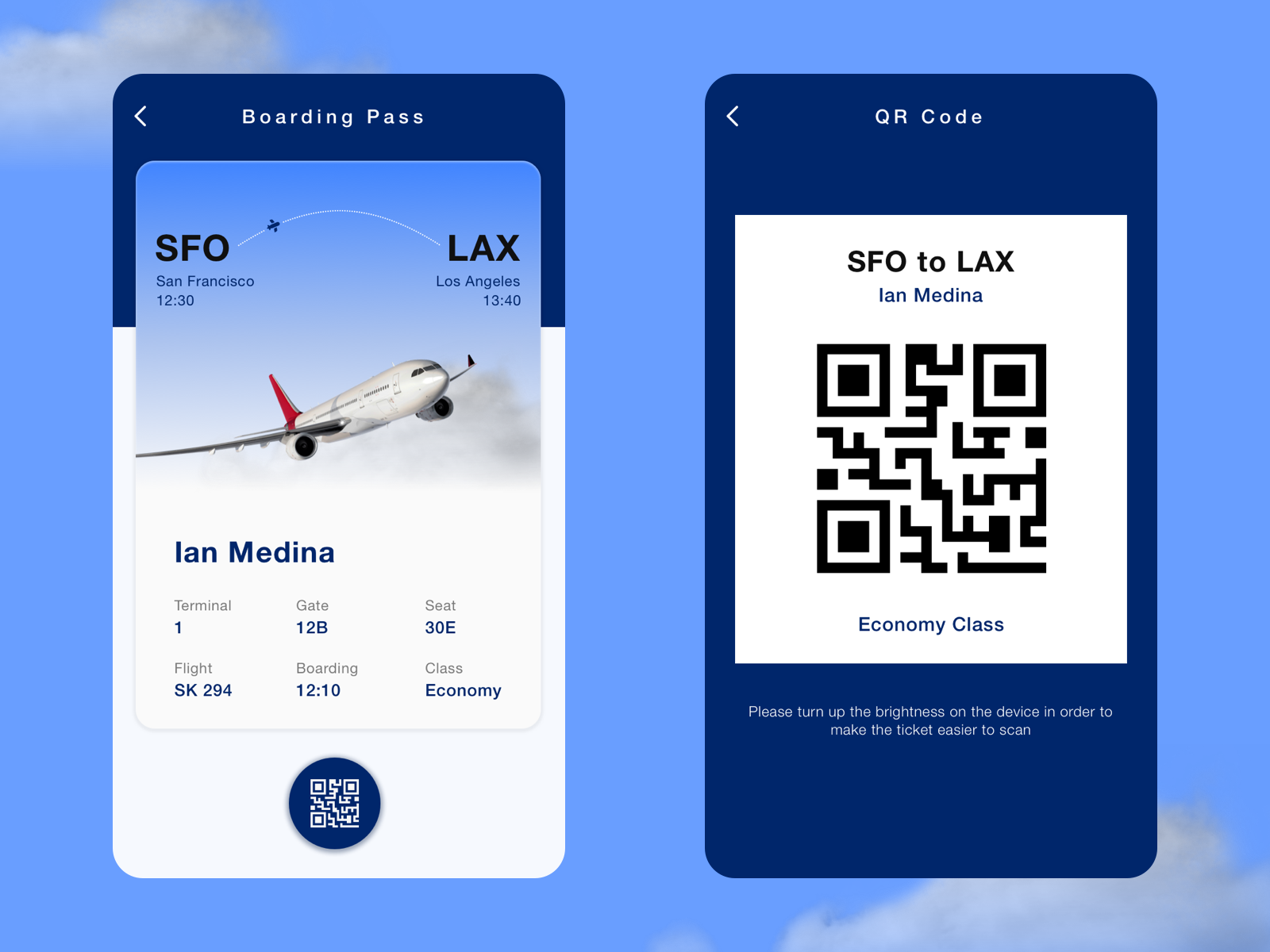 Daily UI 024 Boarding Pass By Alen Huang On Dribbble   24 Boarding Pass 4x 