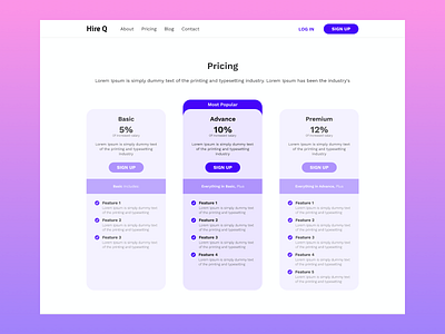 Daily UI #030 Pricing dailyui design pricing page sketchapp ui ui design ux ux design webdesign