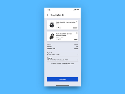 Daily UI #002 Checkout Screen