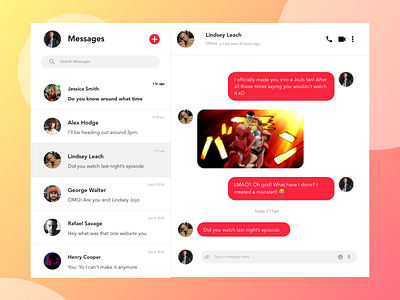 Daily UI #13 Direct Messaging