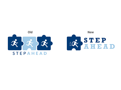 Step Ahead Logo Redesign autism branding illustrator logo logo design logoredesign nonprofit typogaphy vector