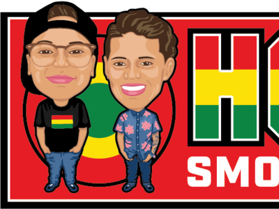 Homiez Smoke Shop Logo Caricatures caricatures illustration logo rasta smoke shop vector