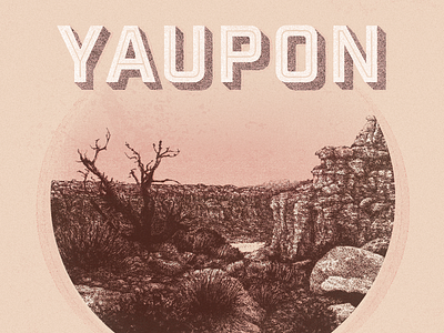 Yaupon EP Cover for "Whispered History" album cover album cover design illustration typography