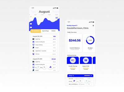 Budgeting App product ui ux