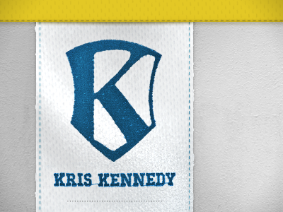 Kris Kennedy Logo logo shield sports
