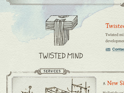 Twisted Mind Branding branding grunge illustration jason seifer logo texture