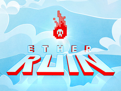 Ether Ruin Logo amy t falcone clique refresh gaming illustration