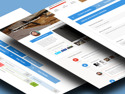 Campaign argentina crowdfunding flat lucas minimal ui ui kit ux web