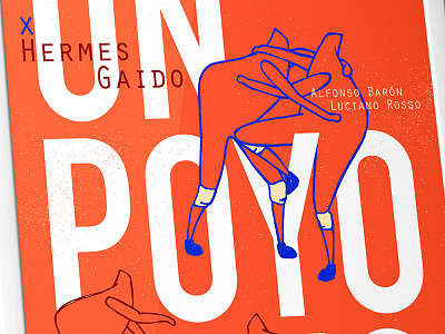 "Un Poyo Rojo" afiche argentina chicken fight love lucas play poster print rojo