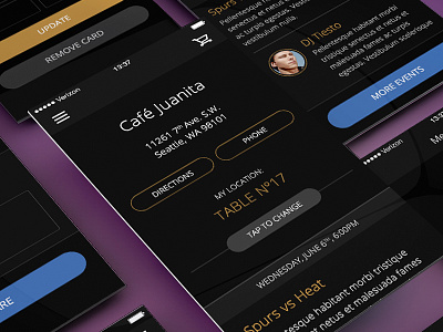 iOS7 App Design | Café Juanita