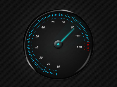 Speedometer glow speedometer