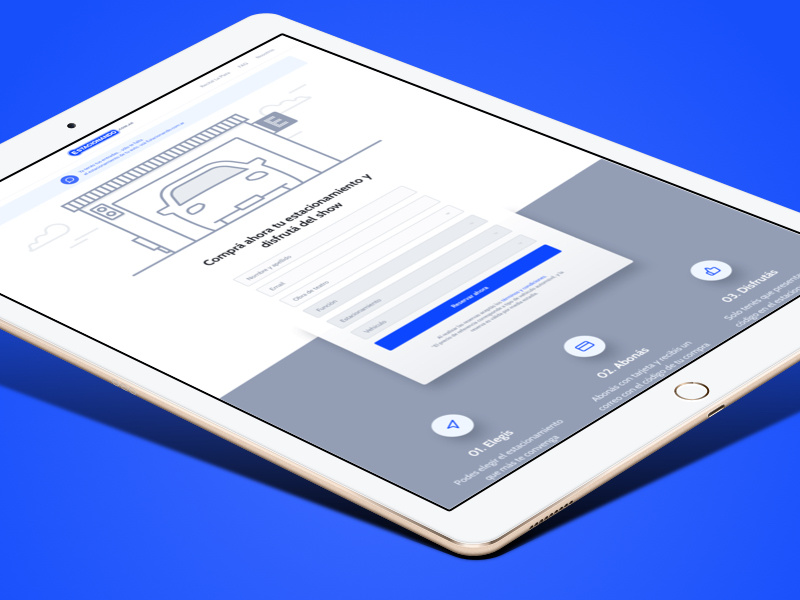 🚙 Parking Landing Page argentina landing page parking illustration ux ui web design web