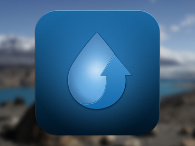 iOS icon - WaterUP app argentina arrow blue icon ios lucas water