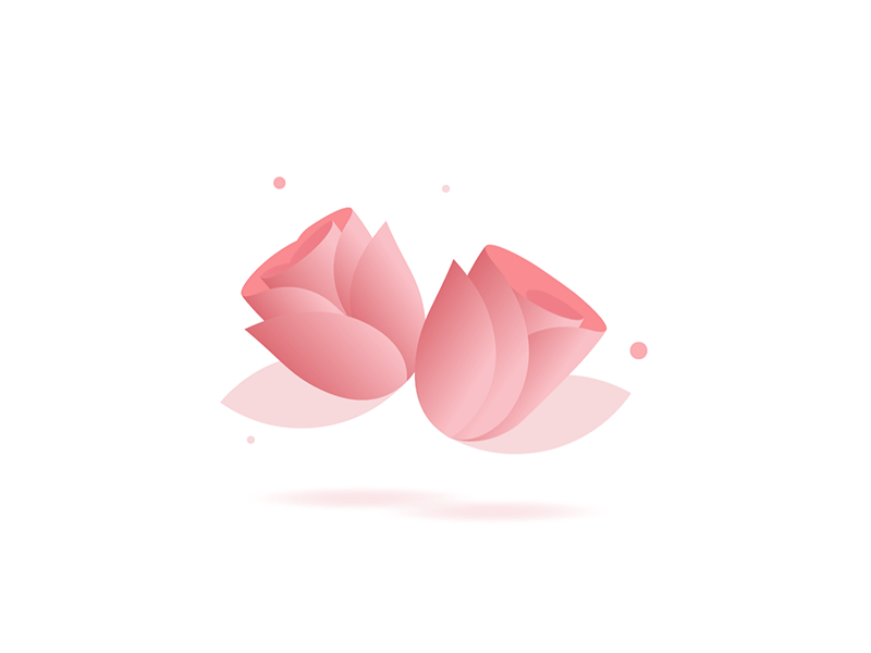 Rosy Animation after effects animation flower gif icon iconography illustration pink rose subtle