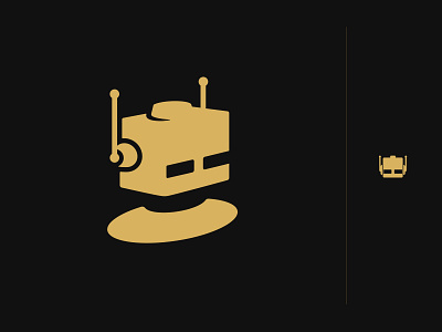 Dialexa Logo Redesign Concept dialexa gold icon illustrator logo logo design logo redesign negative space robot