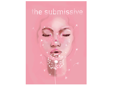 Poster for University Project aesthetic dandelion design girl graphic illustration pink student university