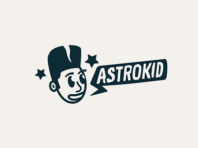 Astrokid the DJ branding design illustration logo vector
