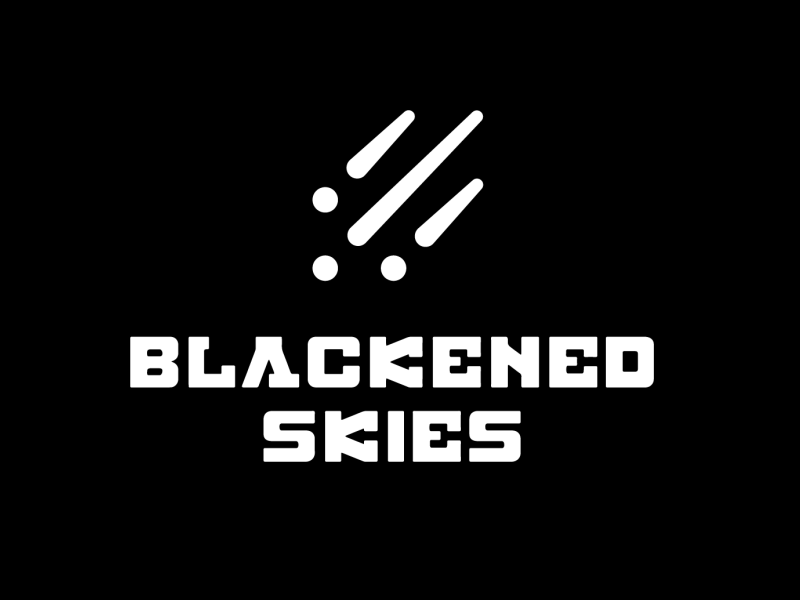 Blackened Skies Indie Game Dev Logo by Zimri Mayfield on Dribbble