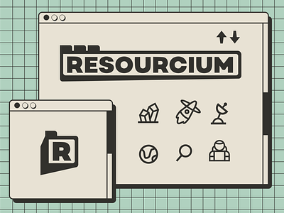 Branding For Resourcium branding design illustration logo