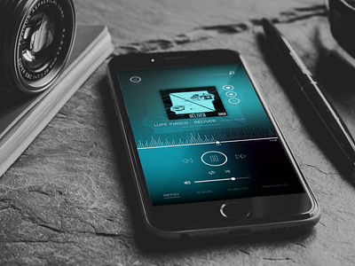 UI Interface Music Player illustrator interface iphone music photoshop player ui