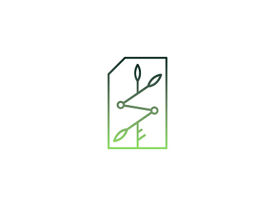 A little mark branding green identity leaf logo mark