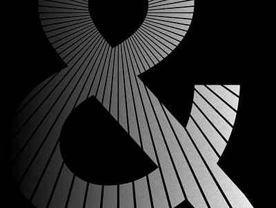 Ampersand blackandwhite grain illustrator patterns poster textures type typography vector