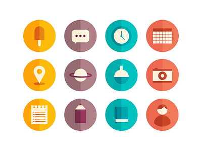 Icons WIP colour design iconography icons illustration ui ux