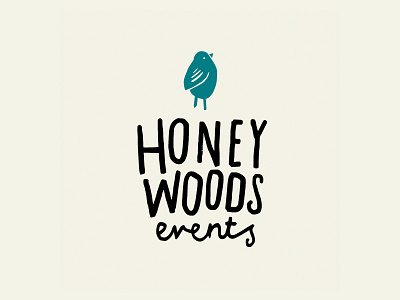 Honeywoods bird branding hand drawn handwritten lettering logo nature type typography