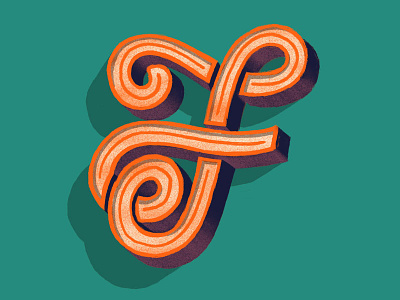 Letter Studies — F dailytype design hand lettering illustrated type illustration letter lettering type typography