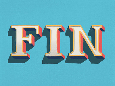 Fin dailytype design hand lettering illustrated type illustration letter lettering type typography