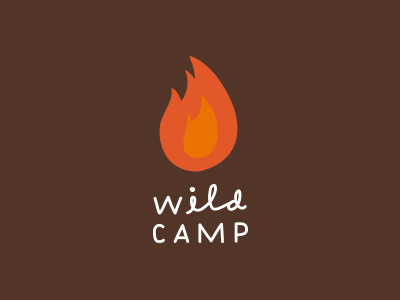 Wild Camp branding illustration logo