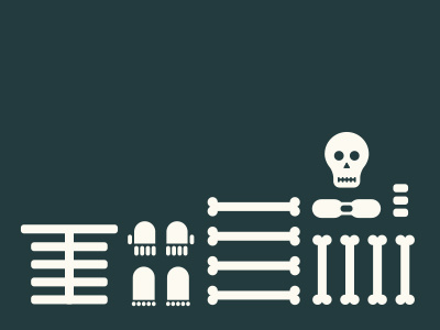 Skellink bones illustration skeleton