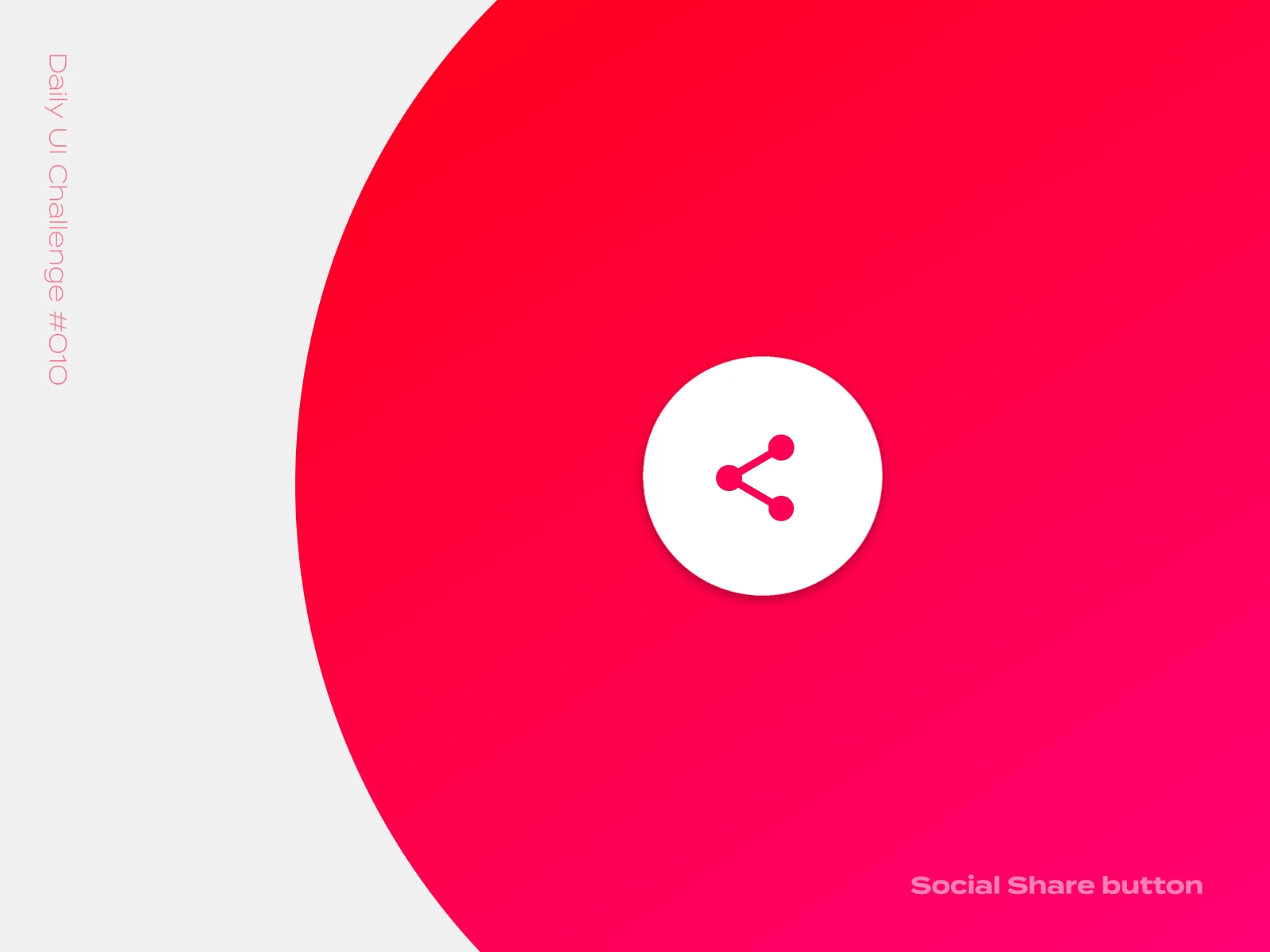Daily UI Challenge #010 - Social Share