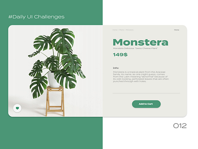 Daily UI Challenge #012  E-Commerce Shop