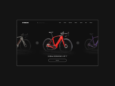Electric Bicycles Website Concept adobe xd animation bicycle bike black concept design e-bike electric fast landing page motion power redesign road store ui ux web website