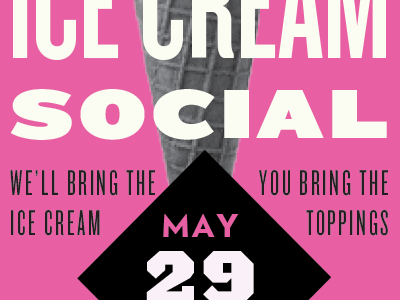 Ice Cream Social acropolis ice cream knockout poster type typography verlag